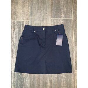 Lohla Sport NEW The Steller Stretch Skort size 2 Navy Blue